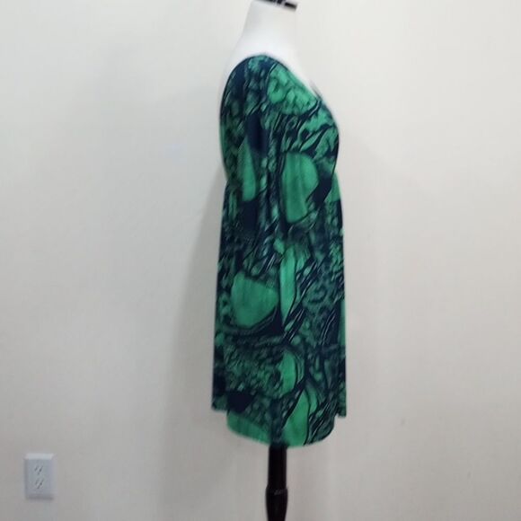 NEW! T-Bags Los Angeles Plunging Kimono Style Dress Beach Cover Up - L - Picture 6 of 9